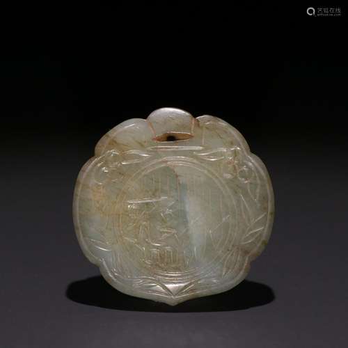 Hetian jade islamic magic squareSpecification: 4.5 x 4.7 cm ...