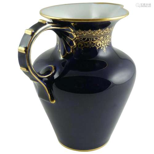 SEVRES S.90 Porcelain Pitcher - FINE 19th c ANTIQUE Cobalt B...