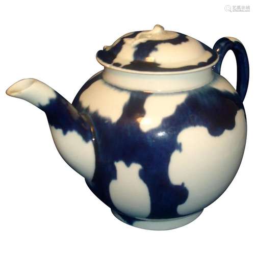 Antique 18th century English Worcester Porcelain Blue & ...