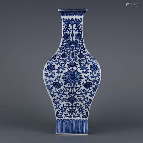 CHINESE BLUE-AND-WHITE ZUN VASE DEPICTING 'LOTUS', &...