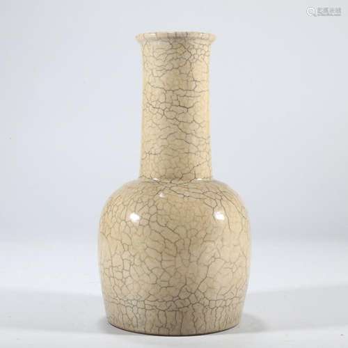 CHINESE GE-WARE PEAR-FORM VASE WITH 'IRON-WIRE' AND ...