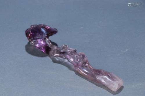 amethystSize: 21.5 cm wide and 5.7 cm long weighs 286.6 g.
