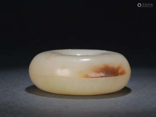 : hetian jade cover boxSize: 7.0 cm in diameter 2.5 cm high ...