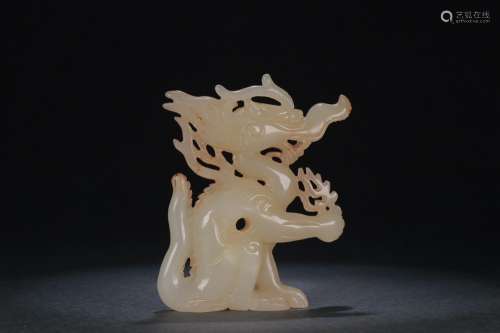 : hetian jade dragon furnishing articlesSize: 6.9 cm wide an...