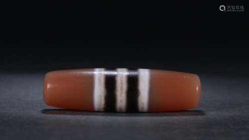 : line agate beadsSize: 5.7 cm long diameter of 1.5 cm weigh...