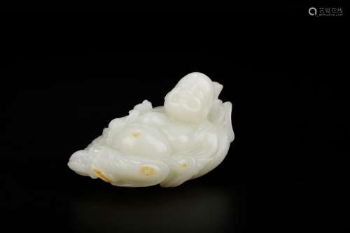 Maitreya, hotan jade caveSize: 8.5 * 6 * 5 cm weight: 181 gF...