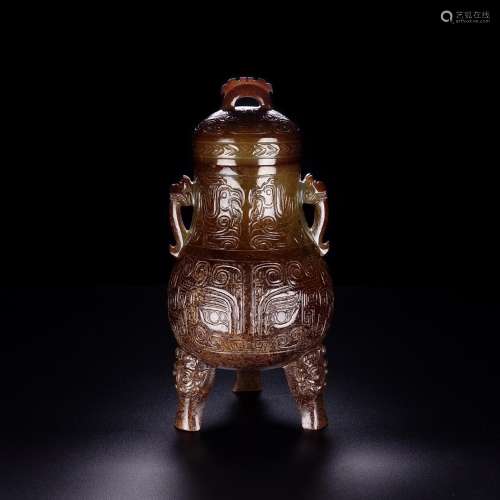 And Tian Shan gluttonous grain pot, the quality of the jade ...