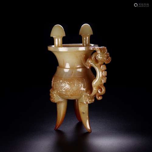 And Tian Shan longfeng wen jia cup, exquisite jade oil moist...