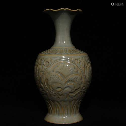 Yao state kiln carved flower grain flower mouth bottle x16 2...