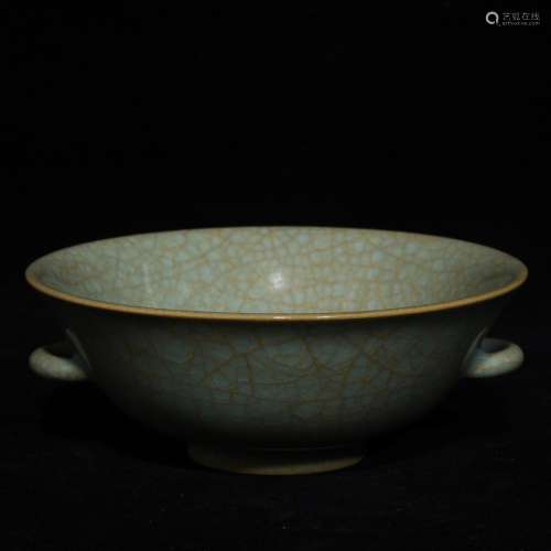 Your kiln ice crack double bowl x13.2 5.2 cm