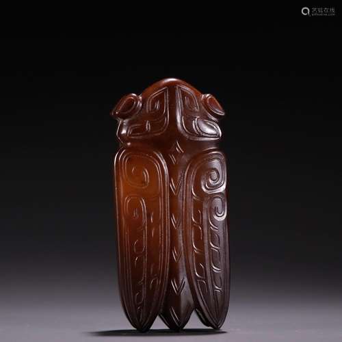 , ancient jade pendantSpecification: high 8.2 3.6 2.05 cm th...