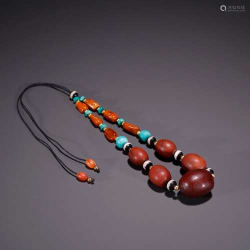 Beeswax, jujube bead necklaceSpecifications: maximum X2.7 be...