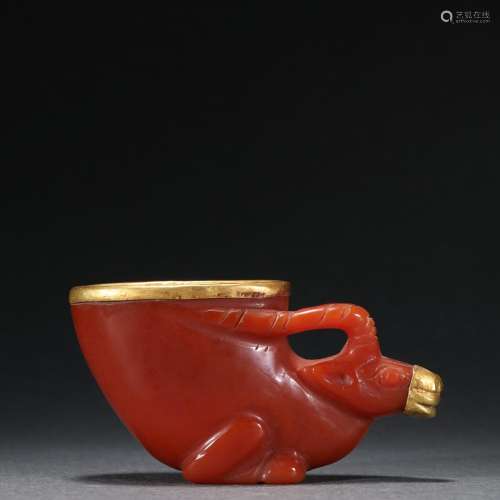 Old agate BaoJinYang first cup.Specification: 5.5 ㎝ across 1...