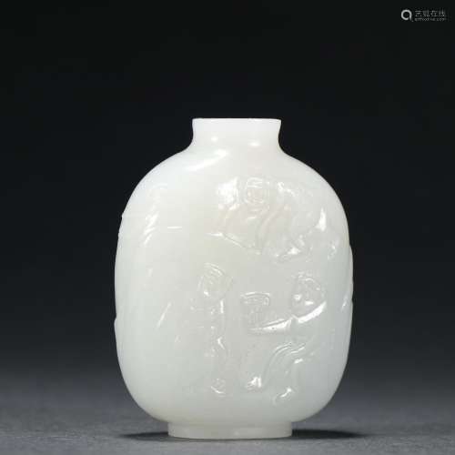 Hetian jade figure snuff bottle agent cheese.Specification: ...