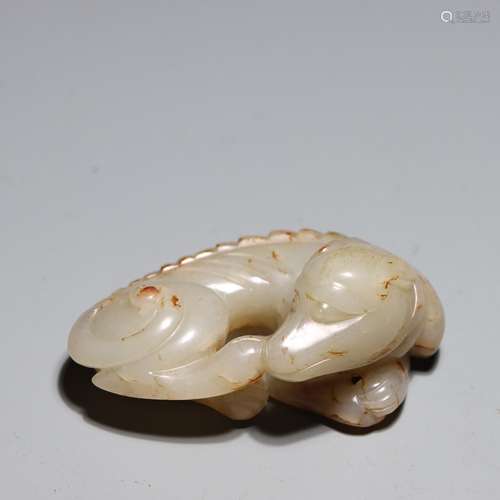 : hetian jade carvings "prosperous wealth" dogSpec...