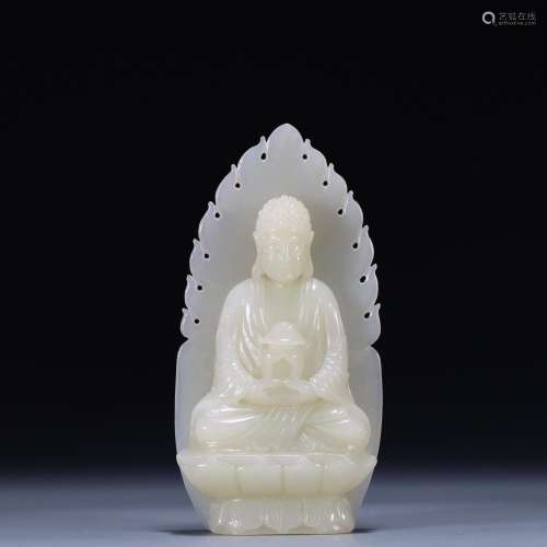: hetian jade Buddha furnishing articlesSpecification: 11 cm...