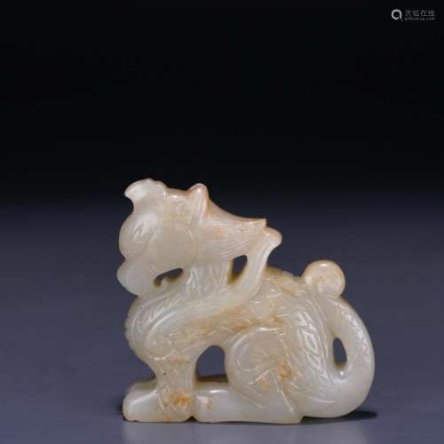 : hetian jade dragon paperweightSpecification: 5 cm long. : ...