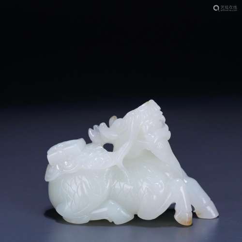 : hetian jade kirin send book furnishing articlesSpecificati...