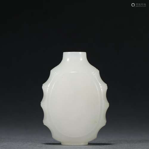 Hetian jade bamboo grain snuff bottles.Specification: high 5...