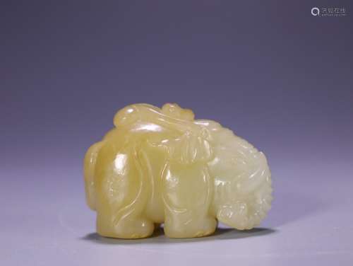 Hetian jade seal hou worship phase to piecesSize: 5.6 * 3 * ...