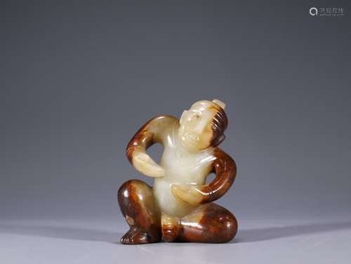 Ancient jade dancer furnishing articlesSize: 6 x 3.6 x 7.2 c...