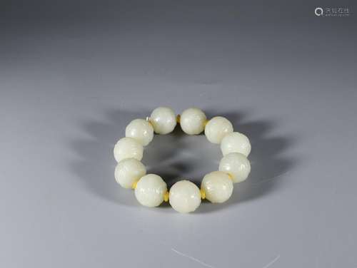 Hetian jade dragon grain d stringSize: 2 cm weighs 123 g.