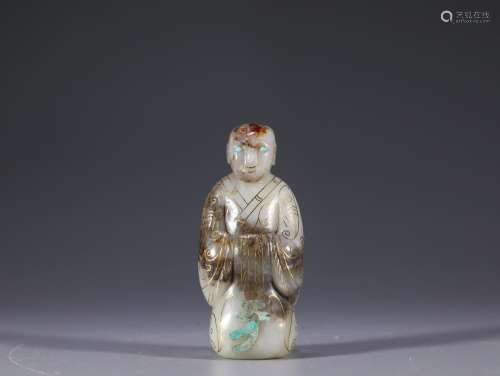 Ancient jade the fairySize: 3.0 * 2.7 * 6.8 cm weighs 64.4 g...