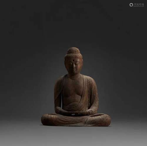 LATE HEIAN PERIOD (12TH CENTURY) A Carved Wood Sculpture Of ...