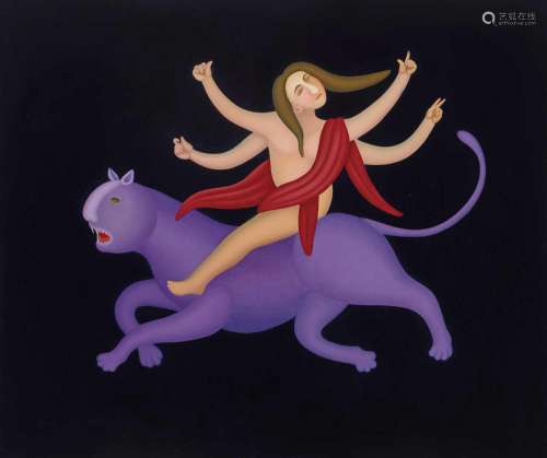 MANJIT BAWA Painted in 2004 Untitled (Durga)