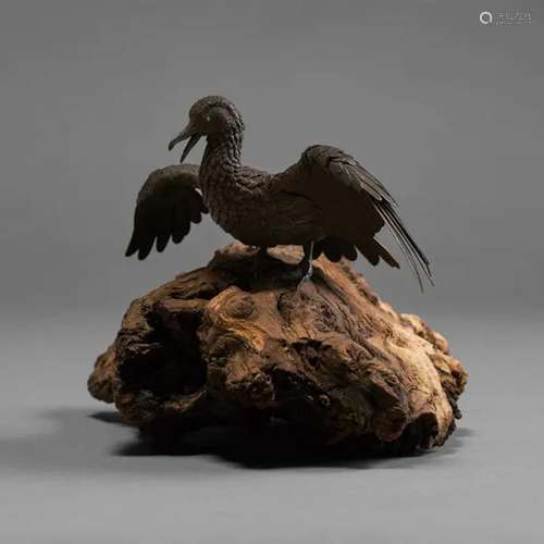 EDO PERIOD (19TH CENTURY) An Iron Articulated Sculpture Of A...