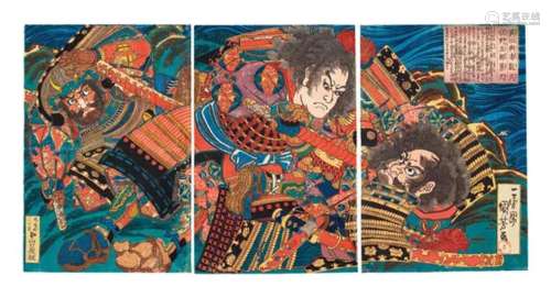 UTAGAWA KUNIYOSHI Sanada No Yoichi Yoshihisa， Matano No Goro...