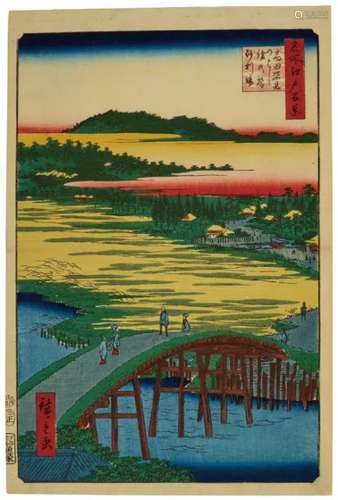 UTAGAWA HIROSHIGE Takada Sugatami No Hashi Omokage No Hashi ...