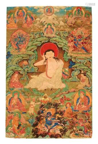 西藏 十七至十八世纪 米拉日巴图