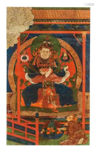 西藏 十七世纪末 赤祖德赞图
