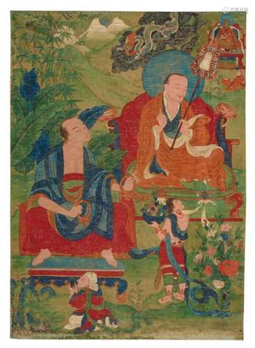 西藏 十七至十八世纪 罗汉图
