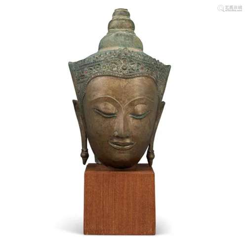 泰国 阿瑜陀耶风格 十五/十六世纪铜佛首