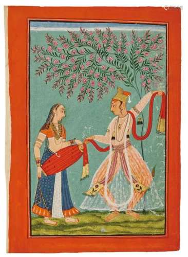 AN ILLUSTRATION FROM A RAGAMALA SERIES: RAGA VANGALA BHAIRAV...