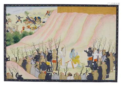 AN ILLUSTRATION FROM THE ‘SECOND GULER' RAMAYANA : RAMA CONF...