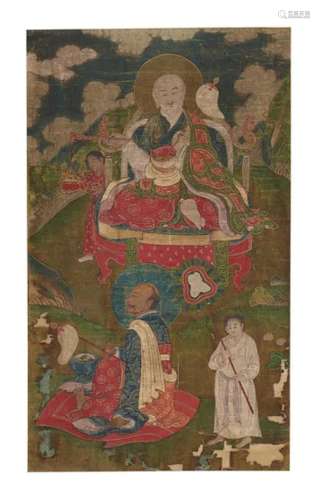 西藏 十八至十九世纪 罗汉图