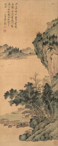 1896～1963 溥儒 山水 绢本 立轴