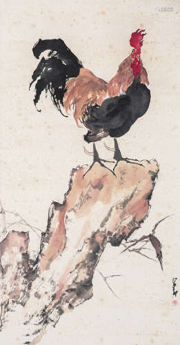 1905～1998 赵少昂 大吉 纸本 屏轴
