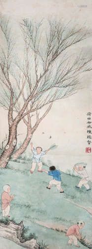1902～1967 陈缘督 童趣 纸本 立轴