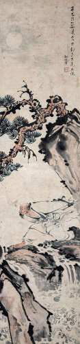 1902～2000 谢瑞阶 唐人诗意图 纸本 立轴
