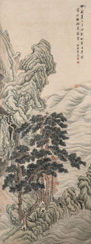 1686～1779 蔡嘉 山水 纸本 屏轴