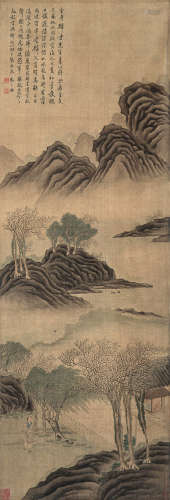 1647～1716 禹之鼎 幽居图 纸本 镜片
