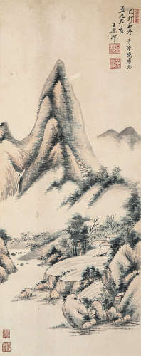 1642～1715 王原祁 山水 纸本 立轴