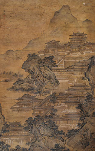 1662～1735 袁江 山水 绢本 立轴