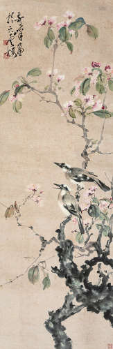 1889～1933 高奇峰 花鸟 纸本 镜片