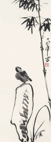 1902～1978 丁衍庸 花鸟 纸本 镜片