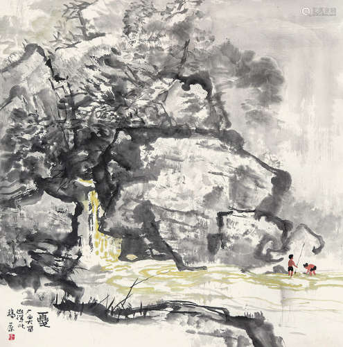 b.1942 刘一原 夏 纸本 立轴